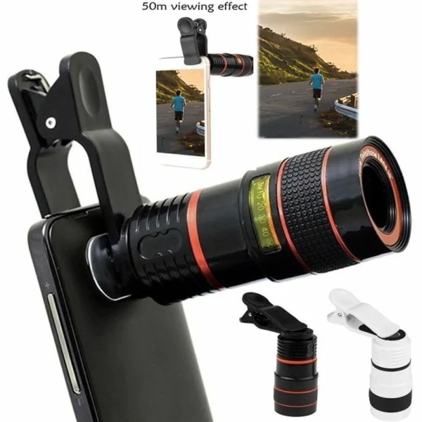 HD 8X Clip Telescope Camera Lens